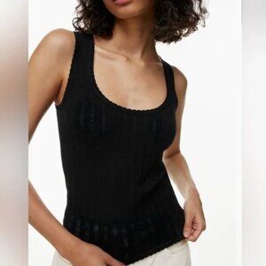 Wilfred Watson Top Pointelle-knit scoopneck tank